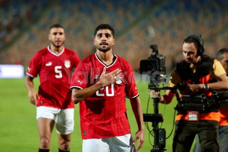 إبراهيم عادل يسجل الهدف الدولي الأول مع منتخب مصر | يلاكورة