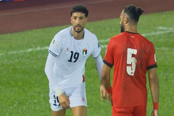 وسام أبو علي يفتتح أهدافه مع منتخب فلسطين أمام الأردن | يلاكورة