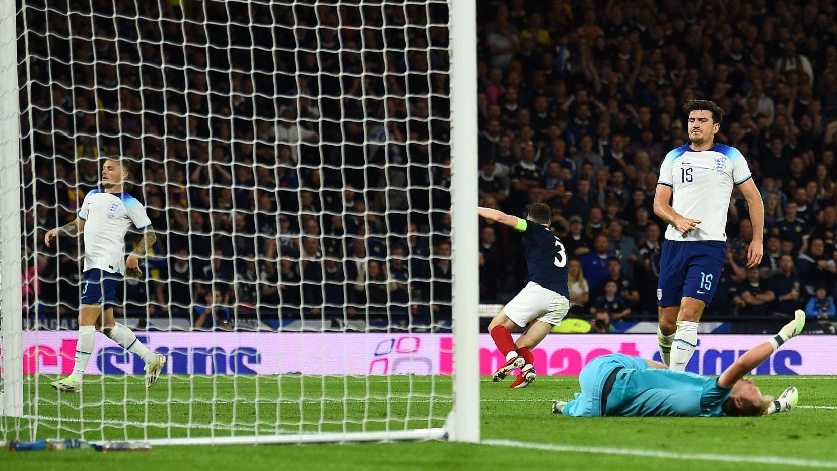 Harry Maguire England Scotland own goal 2023