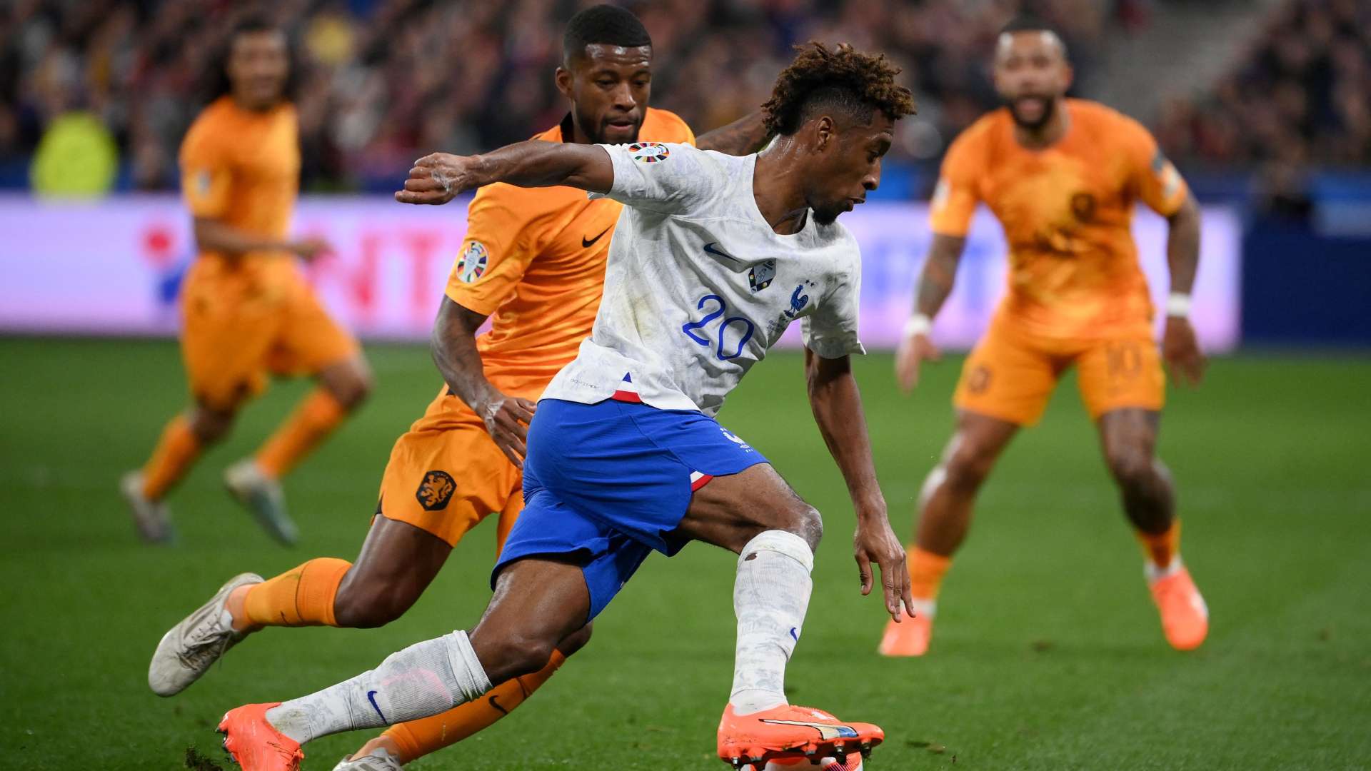 Kingsley Coman France Netherlands Euro 2024 Qualifiers 24032023