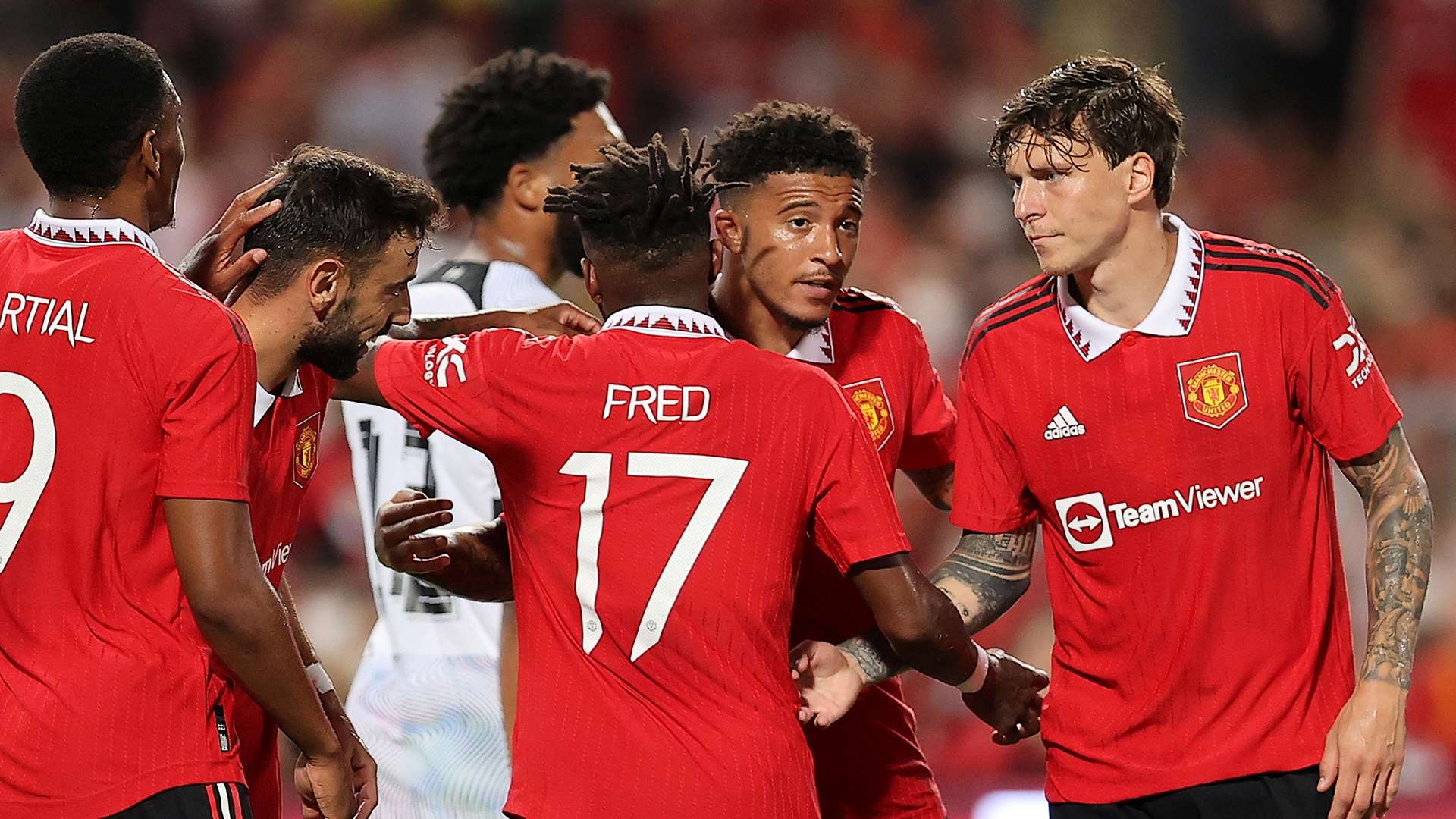 Jadon Sancho Manchester United Liverpool friendly 2022-23