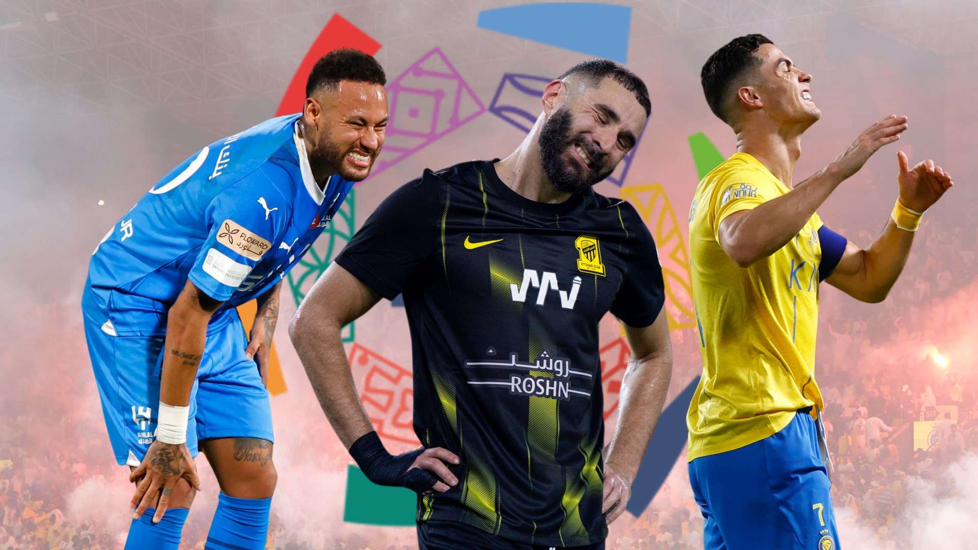 Cristiano Ronaldo Neymar Karim Benzema Ittihad Nassr Hilal 2023-2024