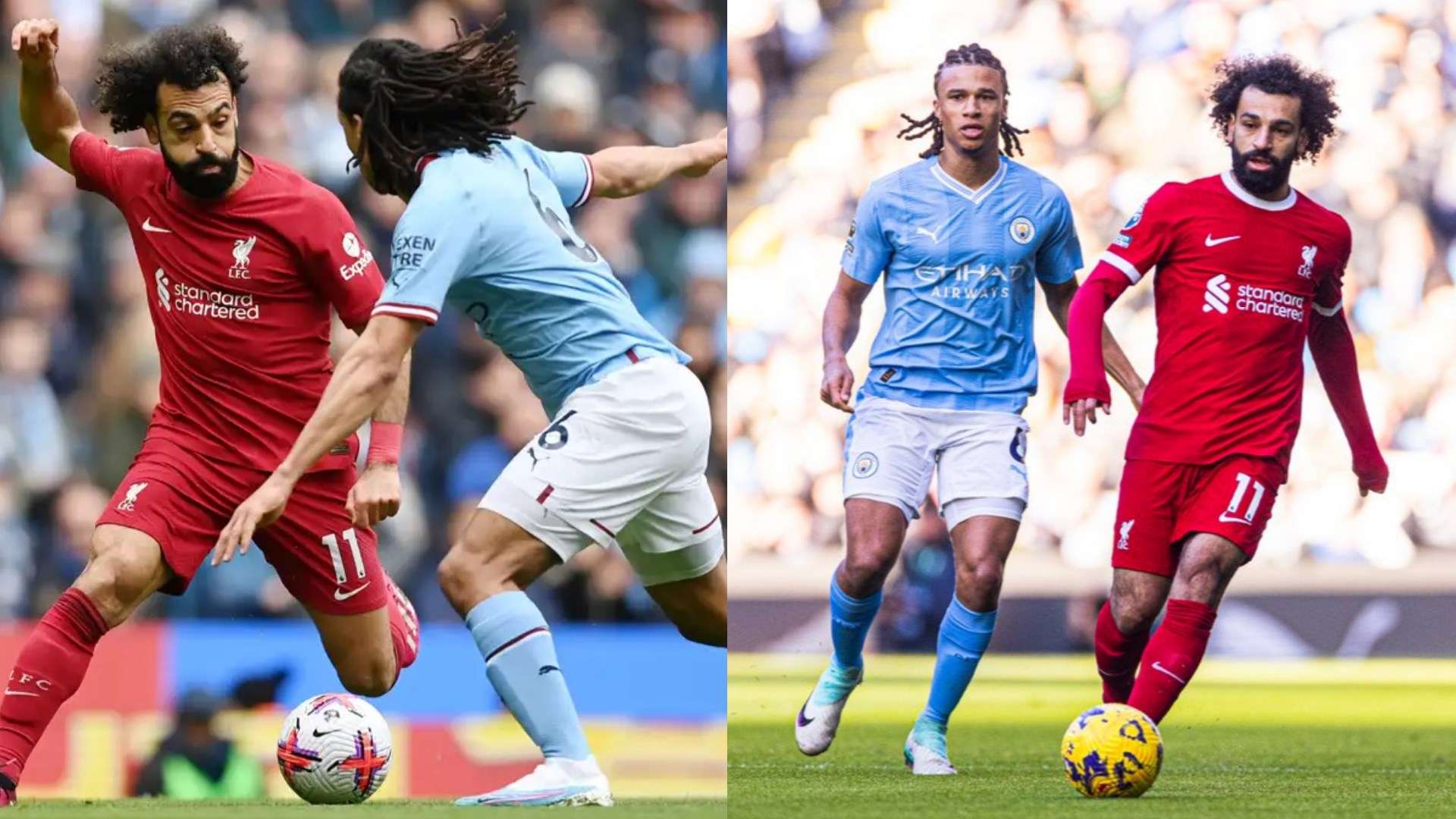 Mohamed Salah Nathan Ake Man City Liverpool