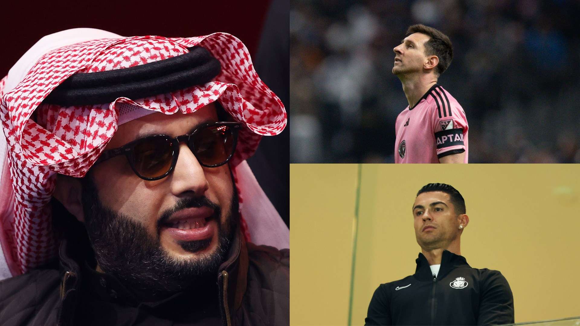 Turki Al Alshikh - Cristiano Ronaldo - Lionel Messi