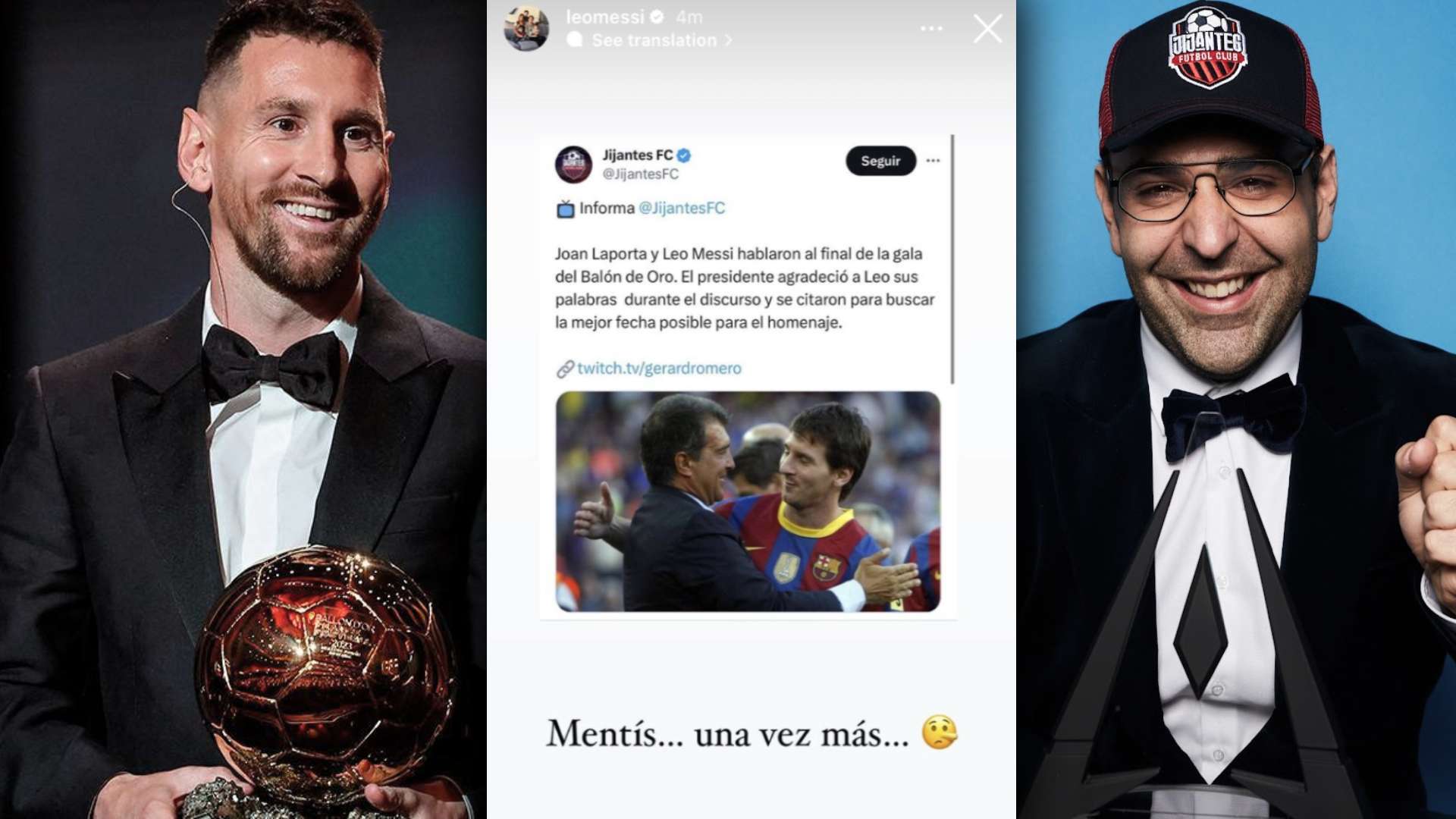 lionel messi gerar romero mentis una vez mas