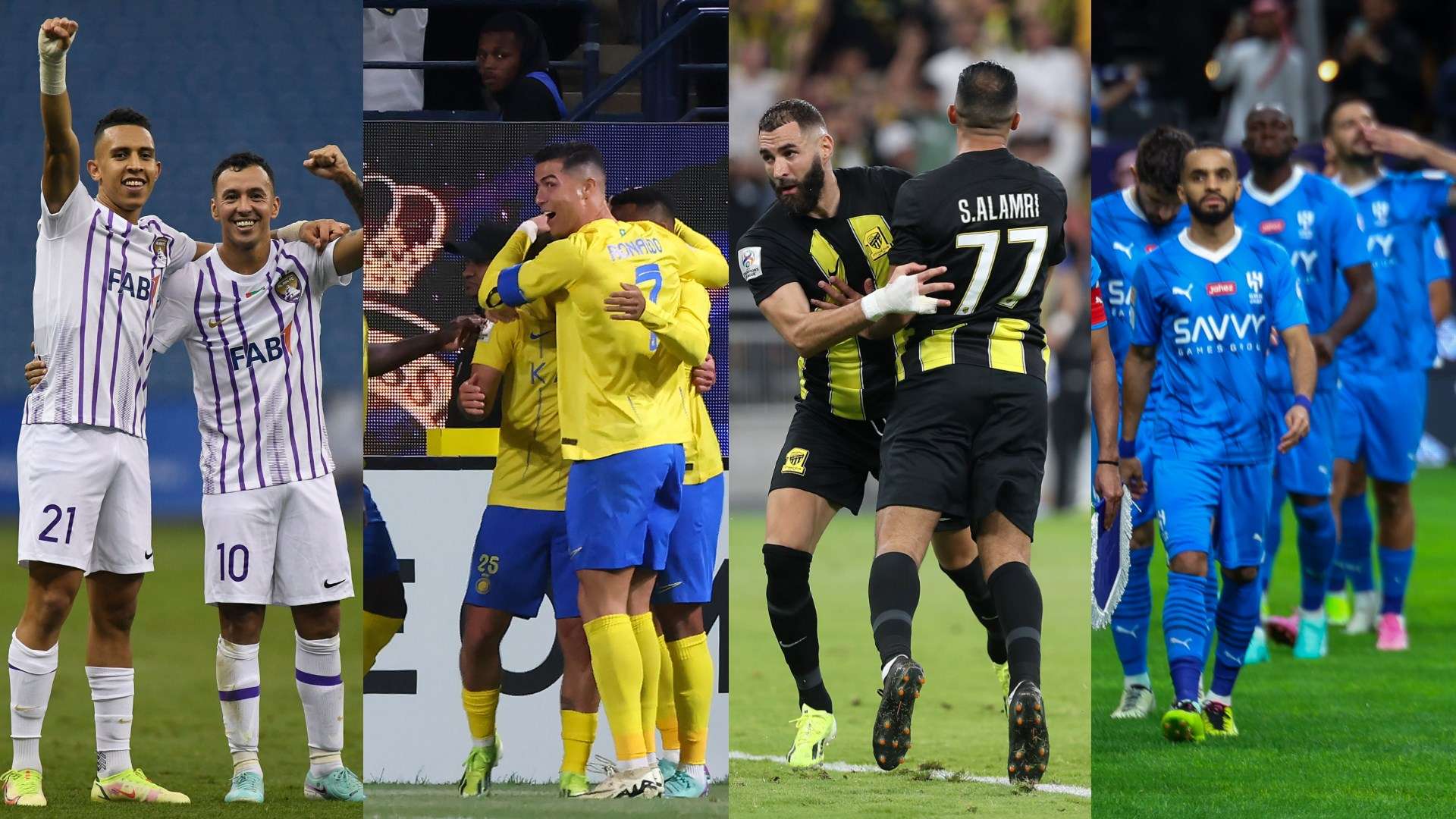 Ain - Al Nassr - Ittihad - Al Hilal AFC Champions League