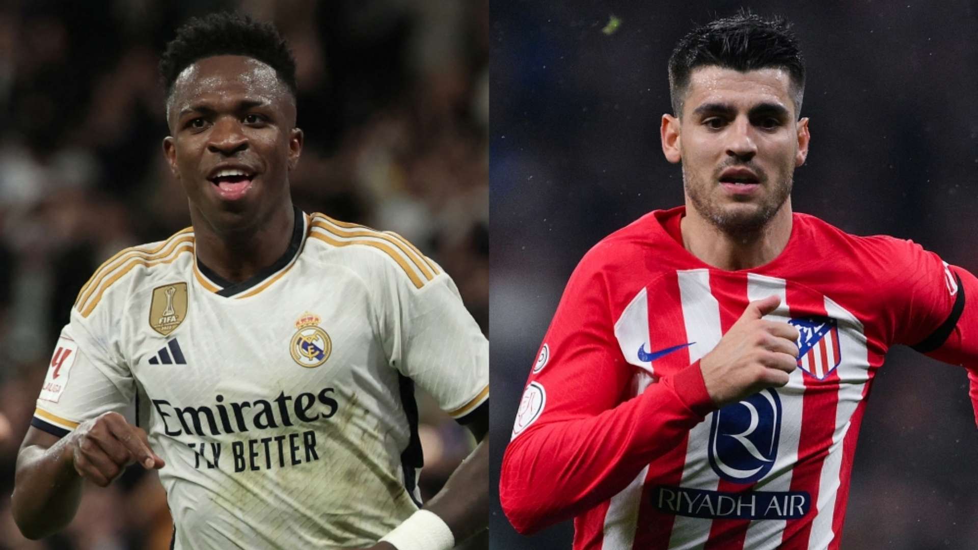 Vinicius Junior Real Madrid Alvaro Morata Atletico Madrid