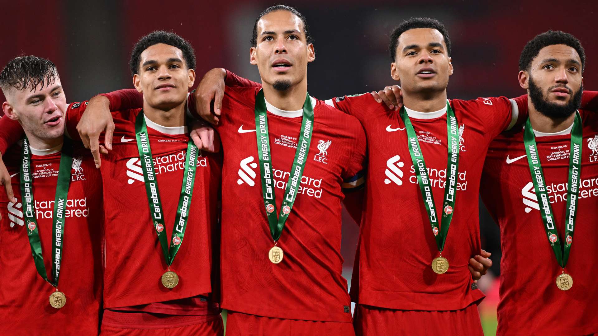 Virgil van Dijk Liverpool Carabao Cup 2024