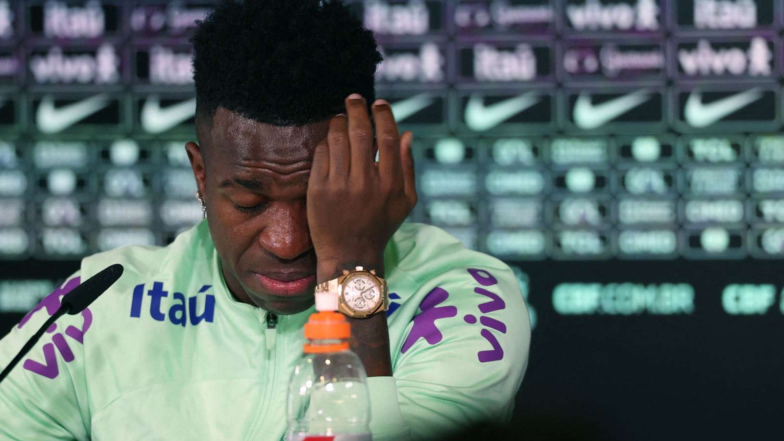 Vinicius Jr. Press Conference tears