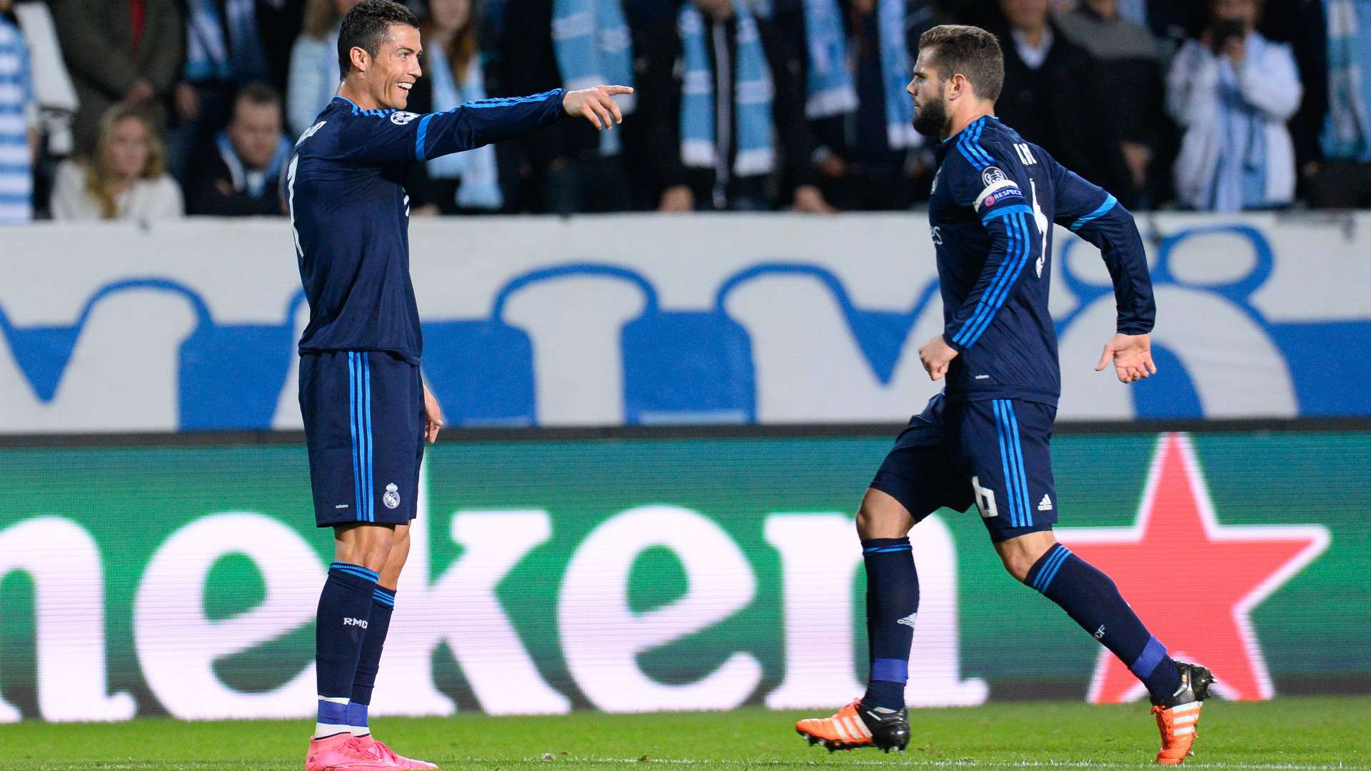 Cristiano Ronaldo Nacho Malmo Real Madrid Champions League