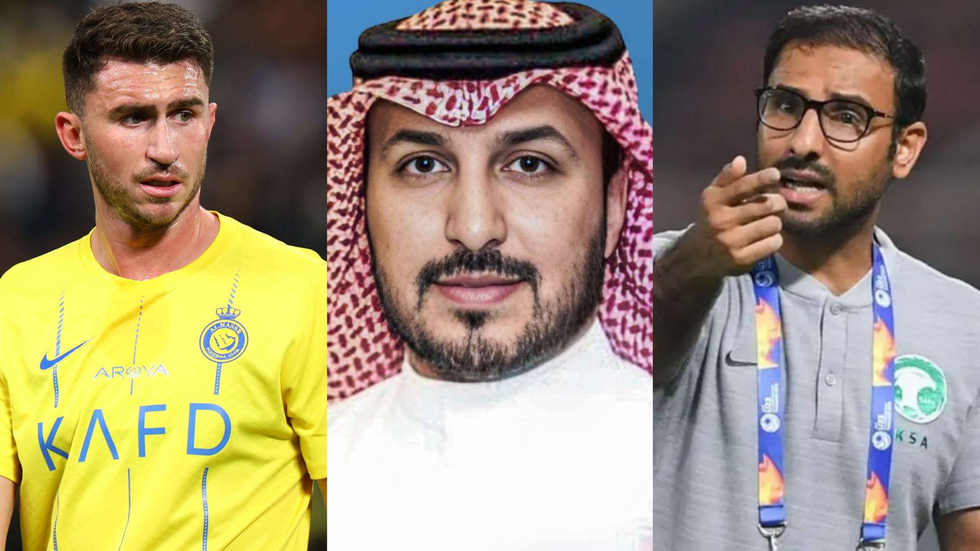 Aymeric Laporte - Ibrahim Al Muhaidib - Saad Al Shehri