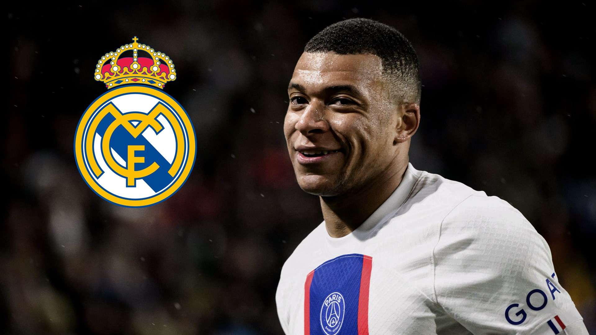 Kylian Mbappe Real Madrid GFX