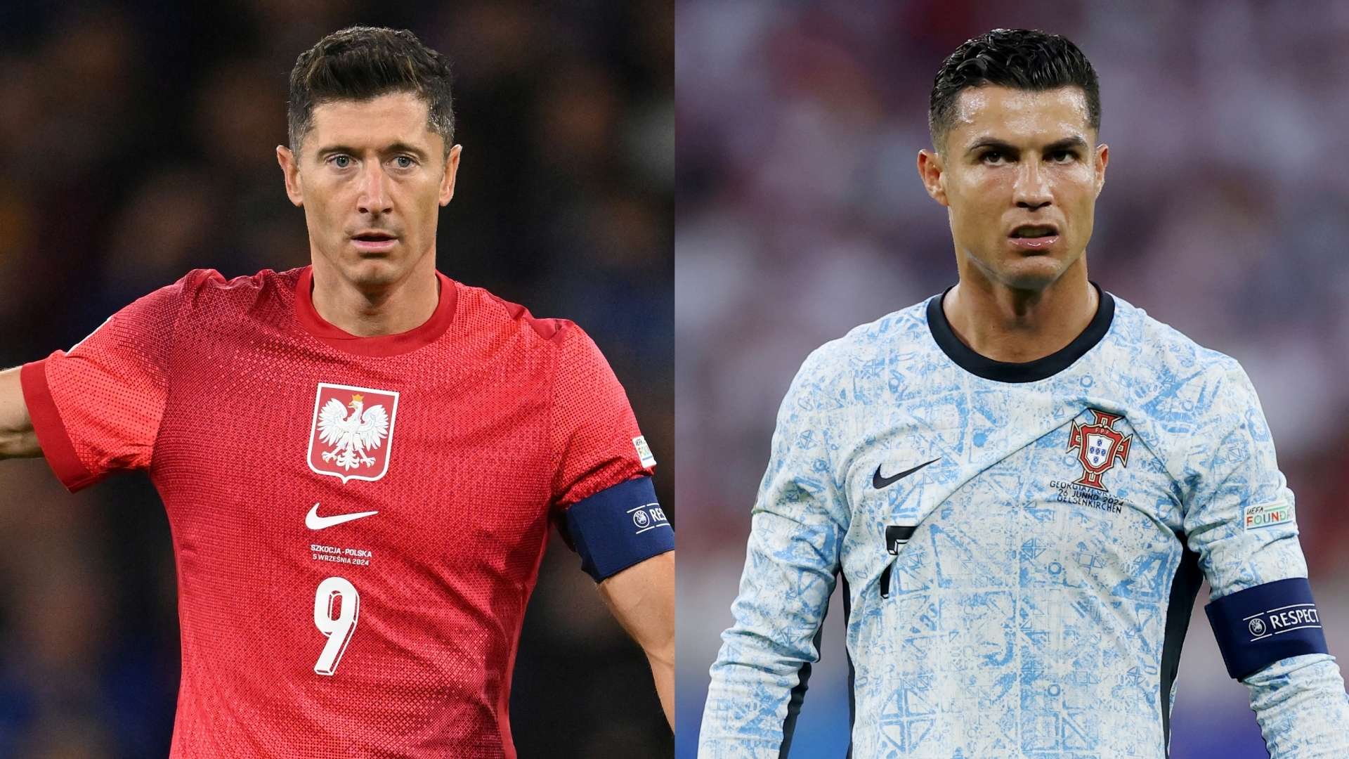 Robert Lewandowski Poland Cristiano Ronaldo Portugal