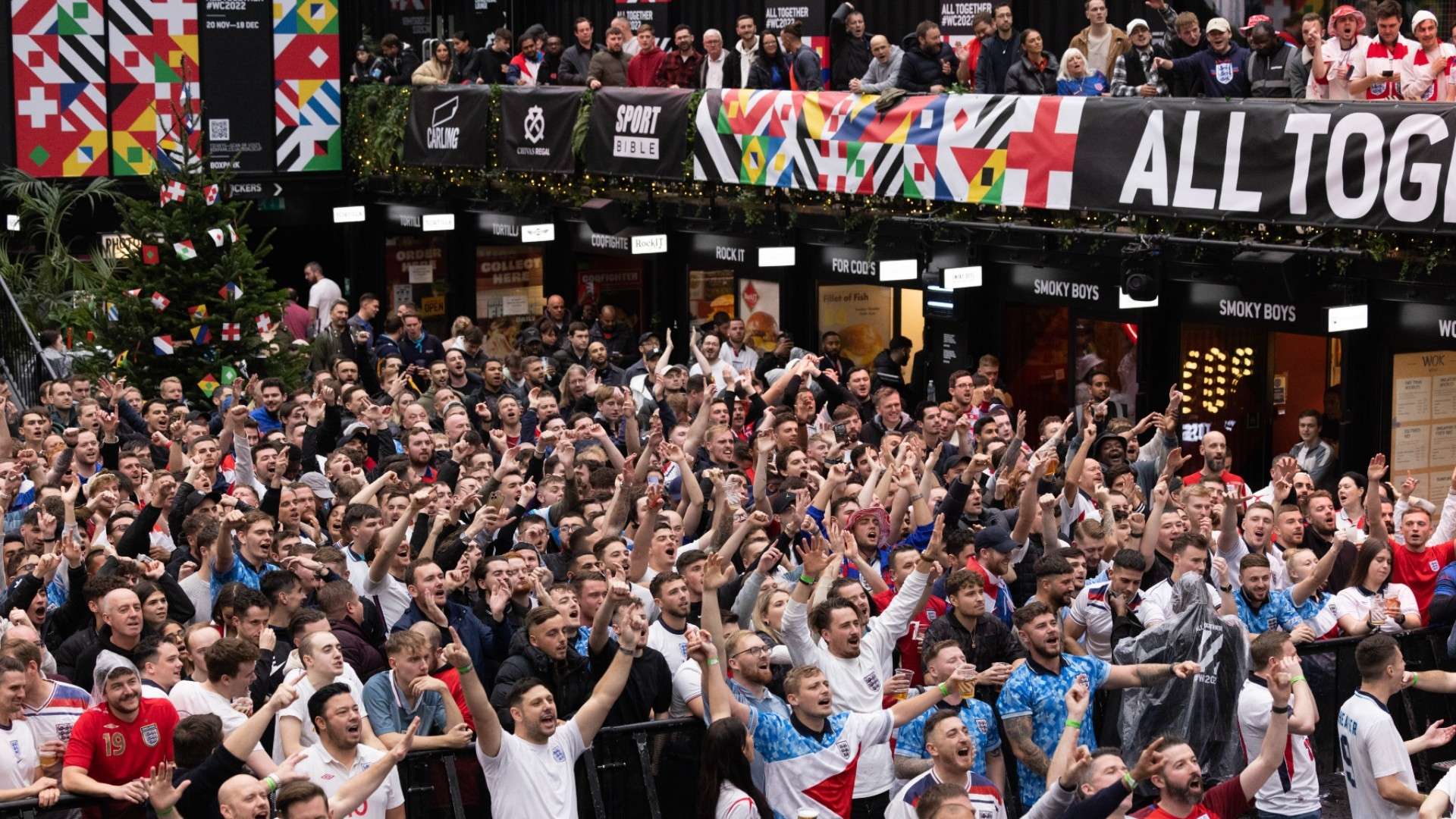 England fans World Cup 2022 fan zone