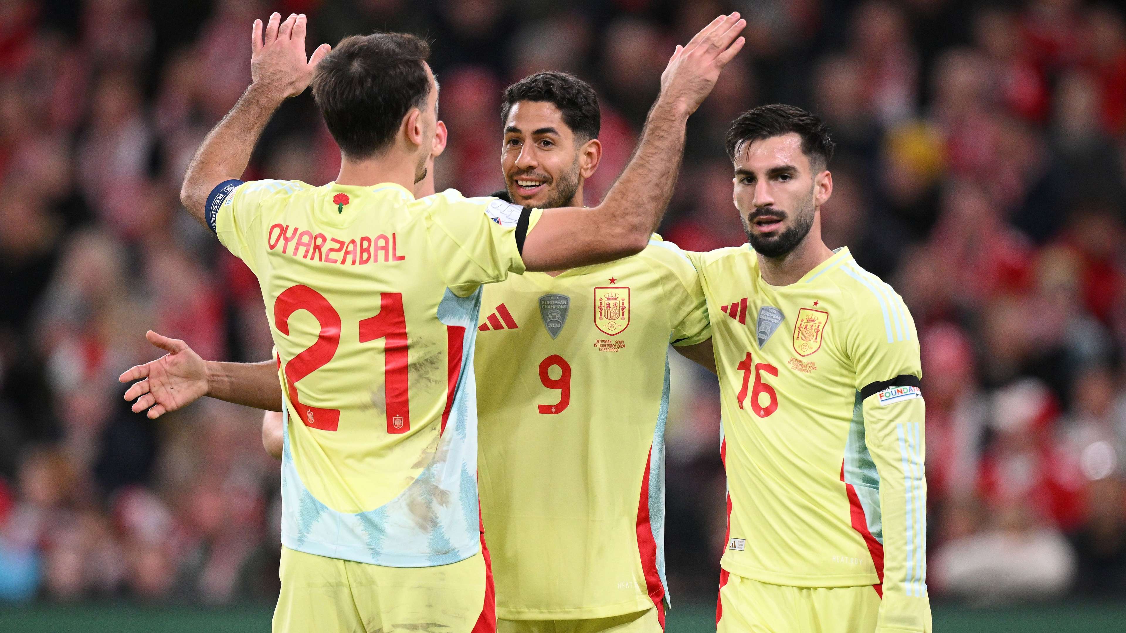 Denmark v Spain - UEFA Nations League 2024/25 League A Group A4