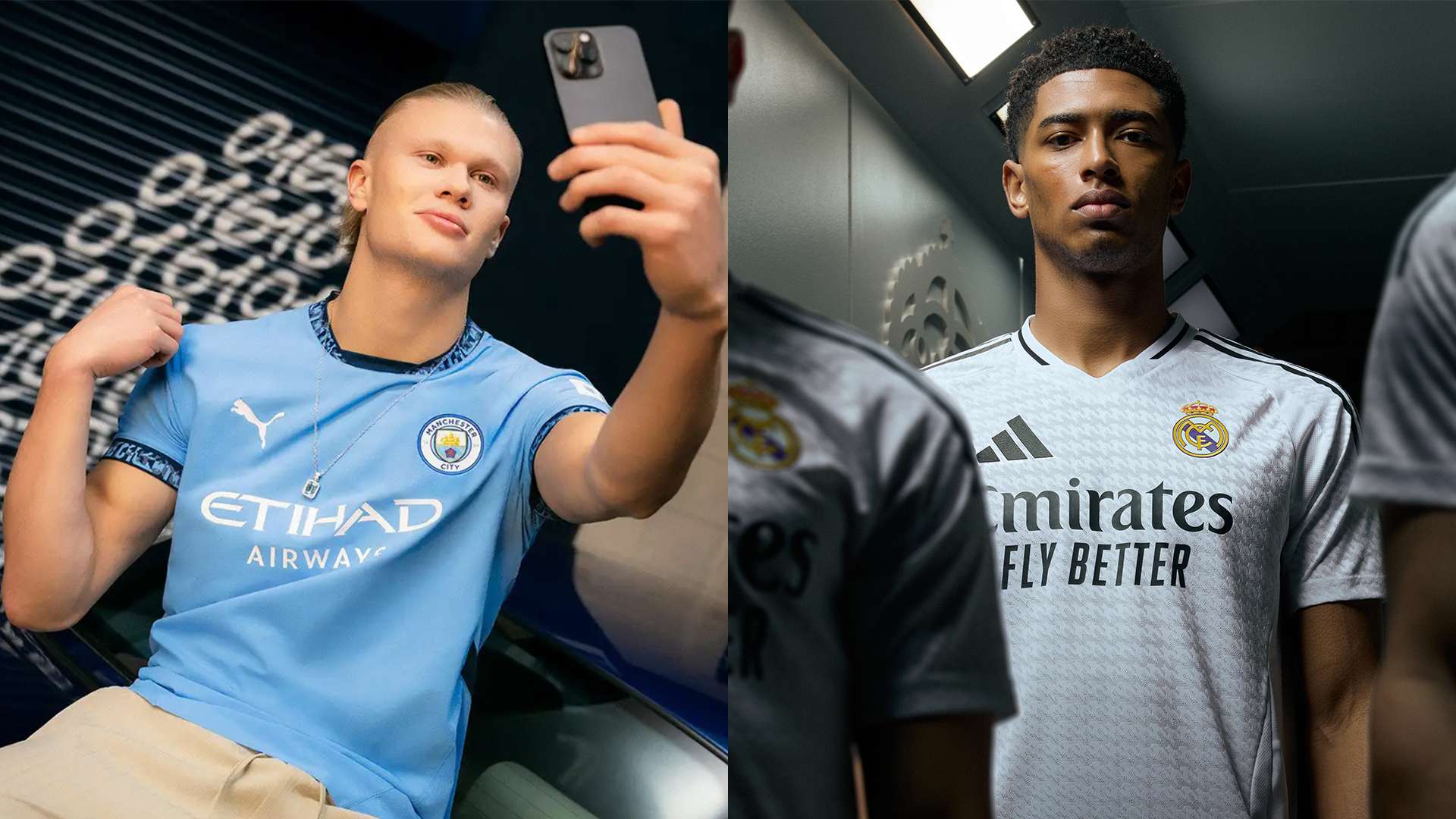 Man City Real Madrid kits