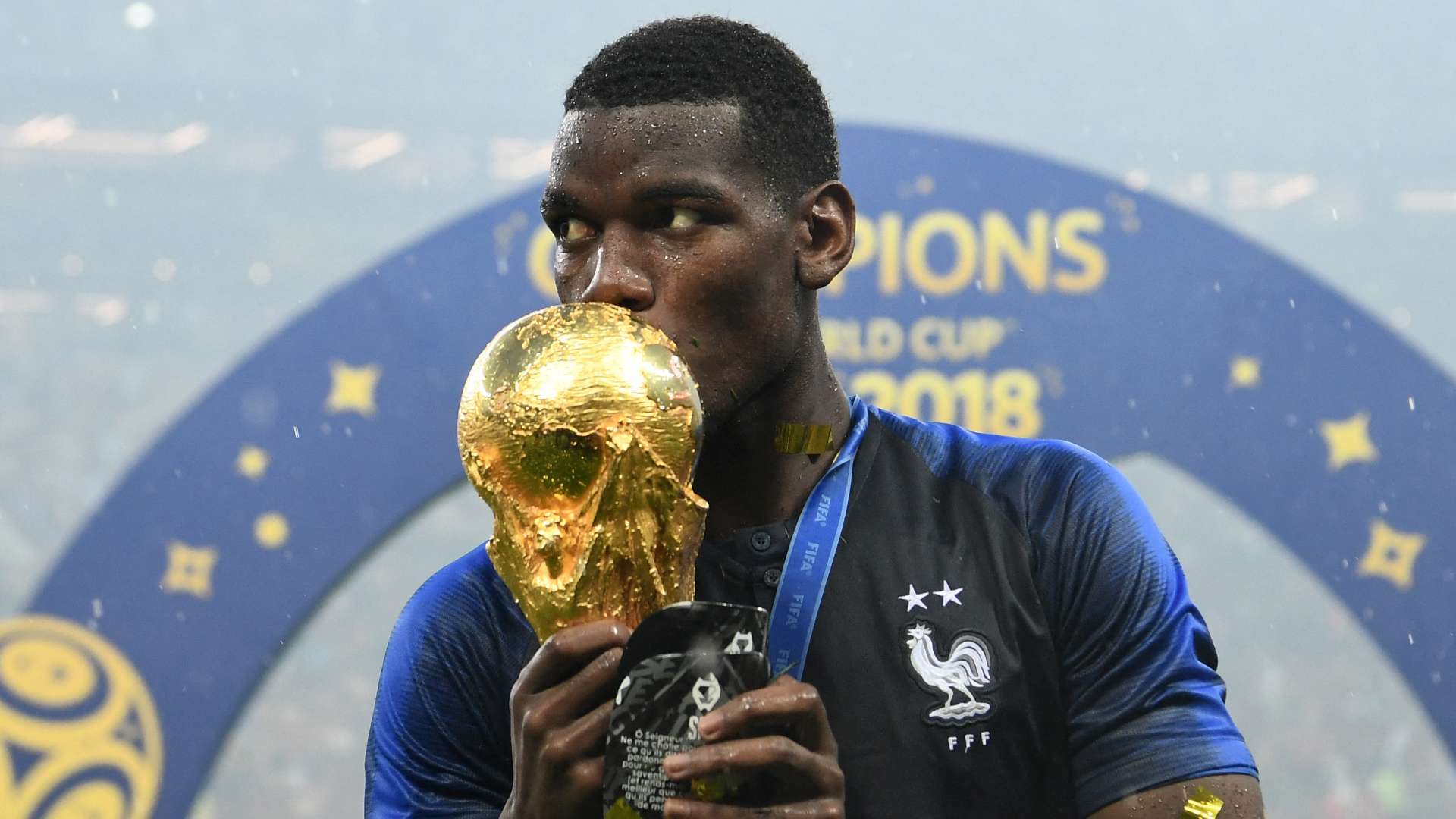 Paul Pogba World Cup trophy