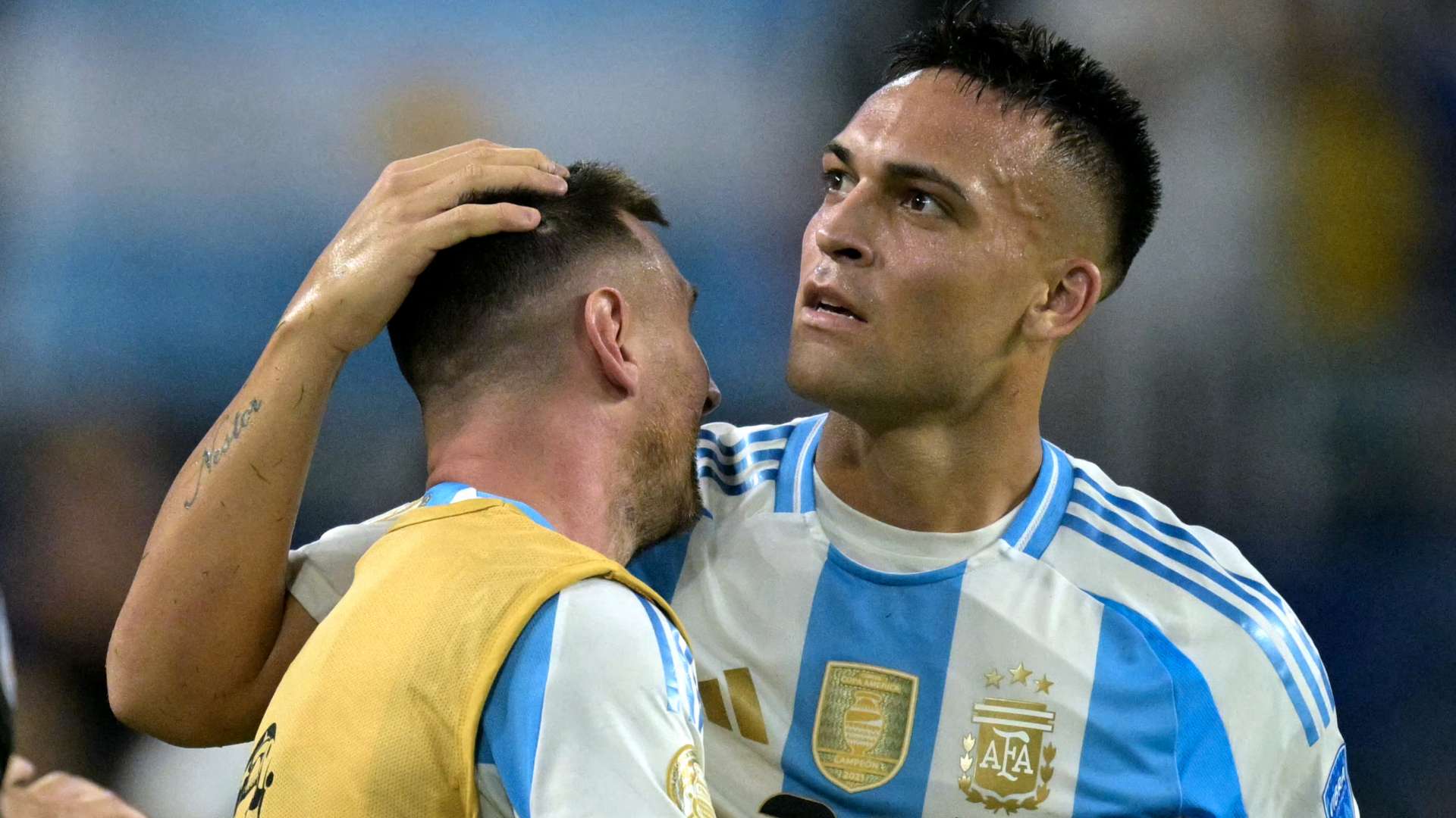 Lautaro Martinez Lionel Messi Copa America 2024 Argentina