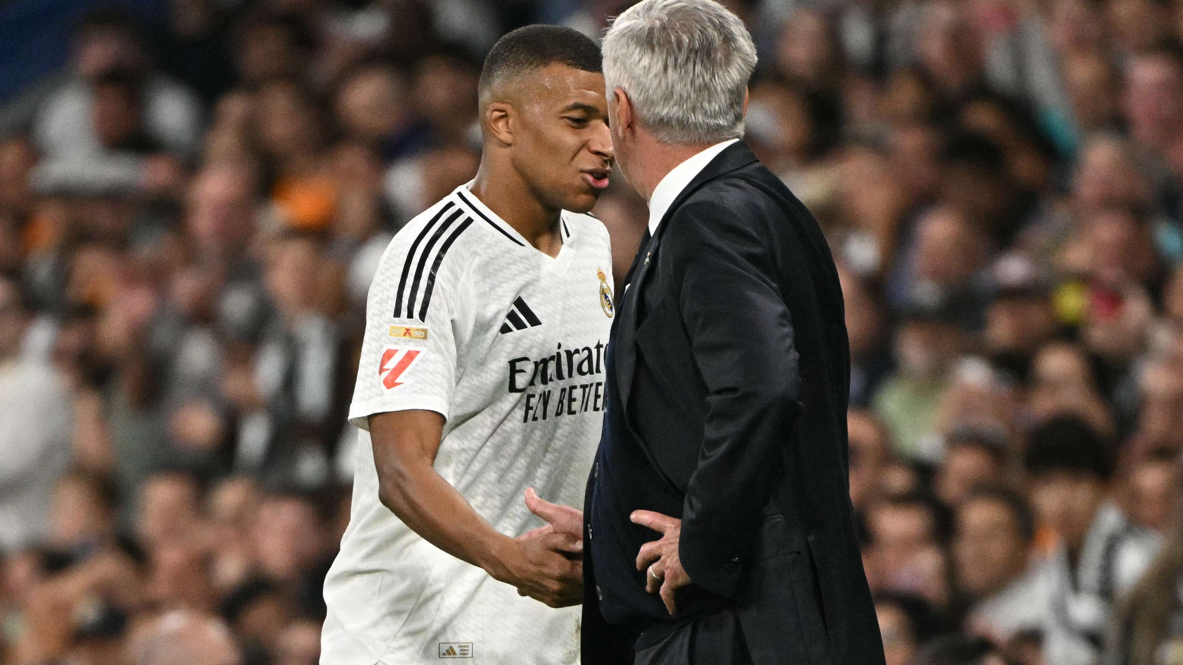 Kylian Mbappe Carlo Ancelotti 2024-25