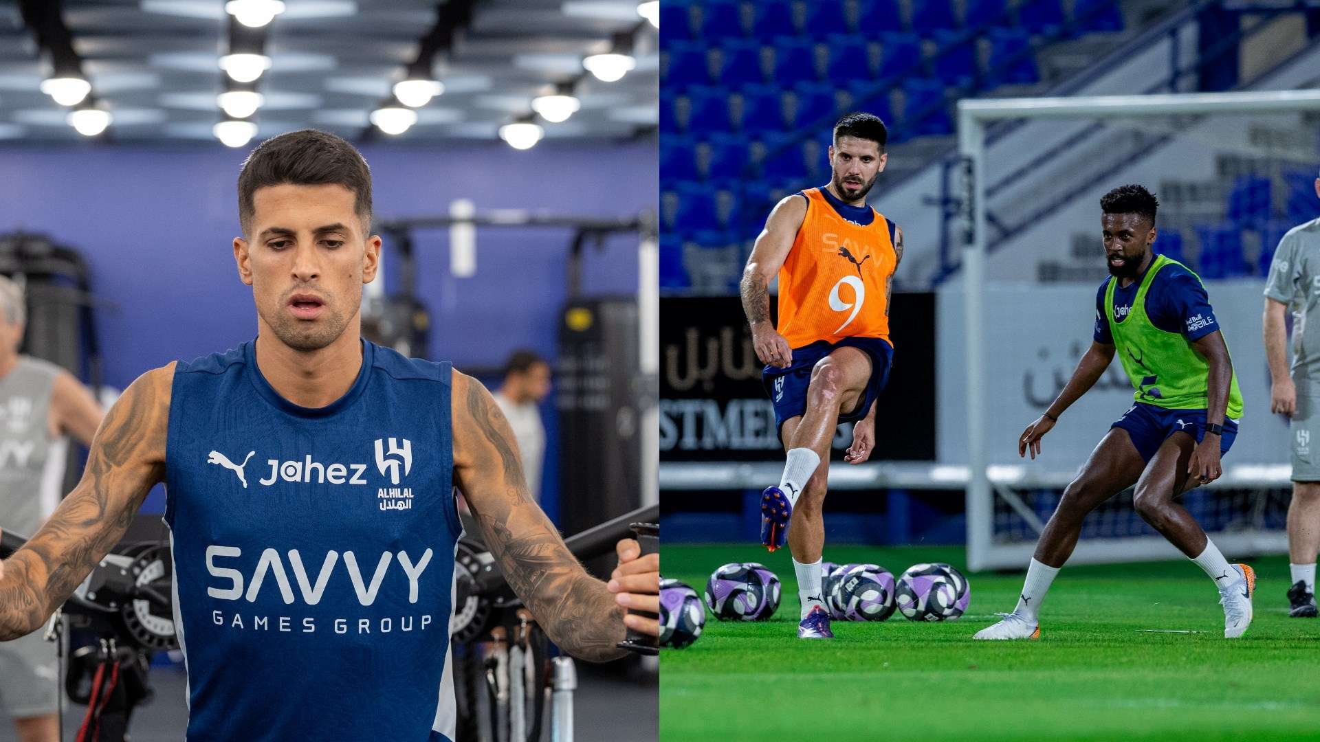 Cancelo Mitrovic Hilal Training