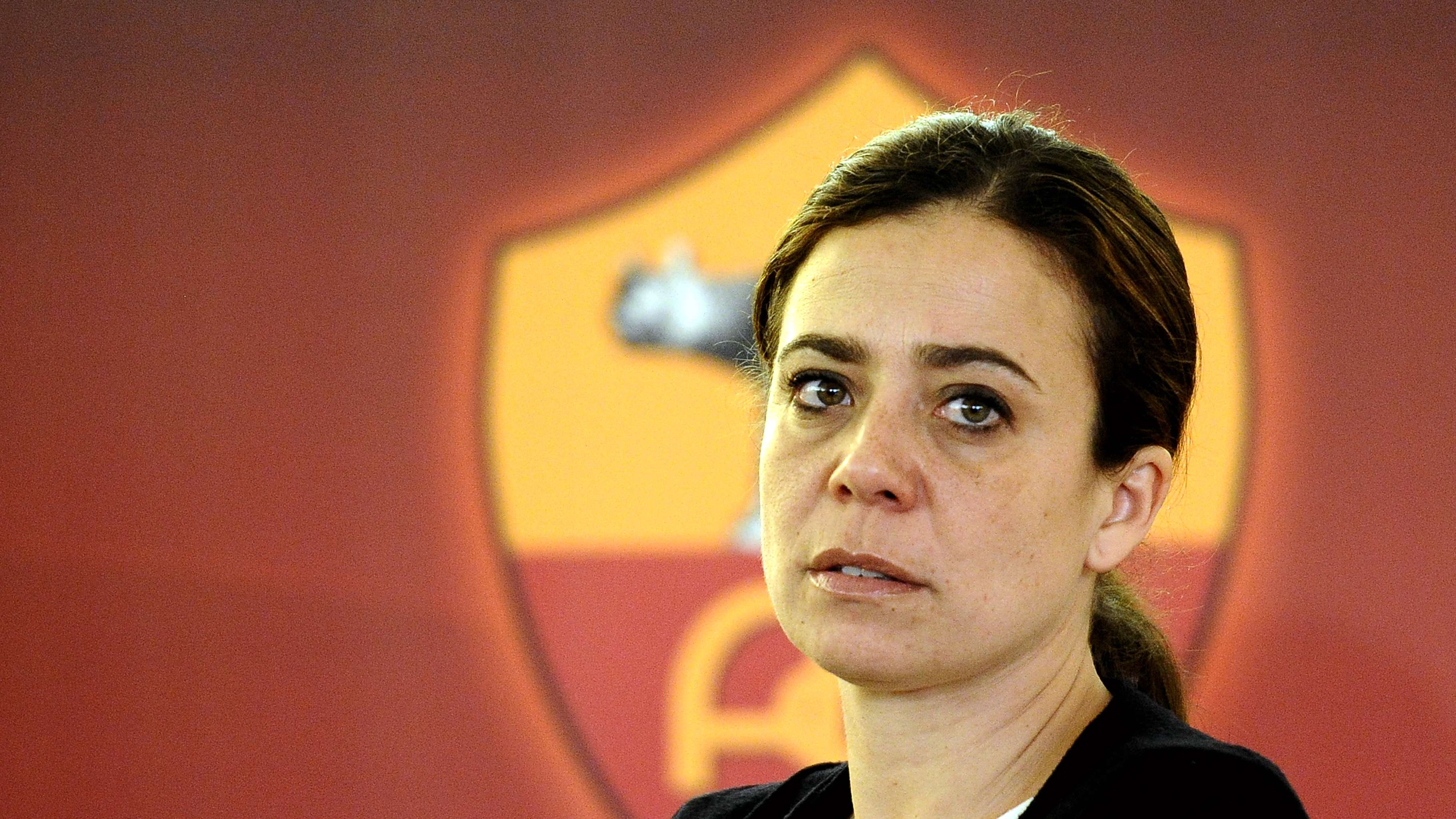 AS Roma president Rosella Sensi looks on