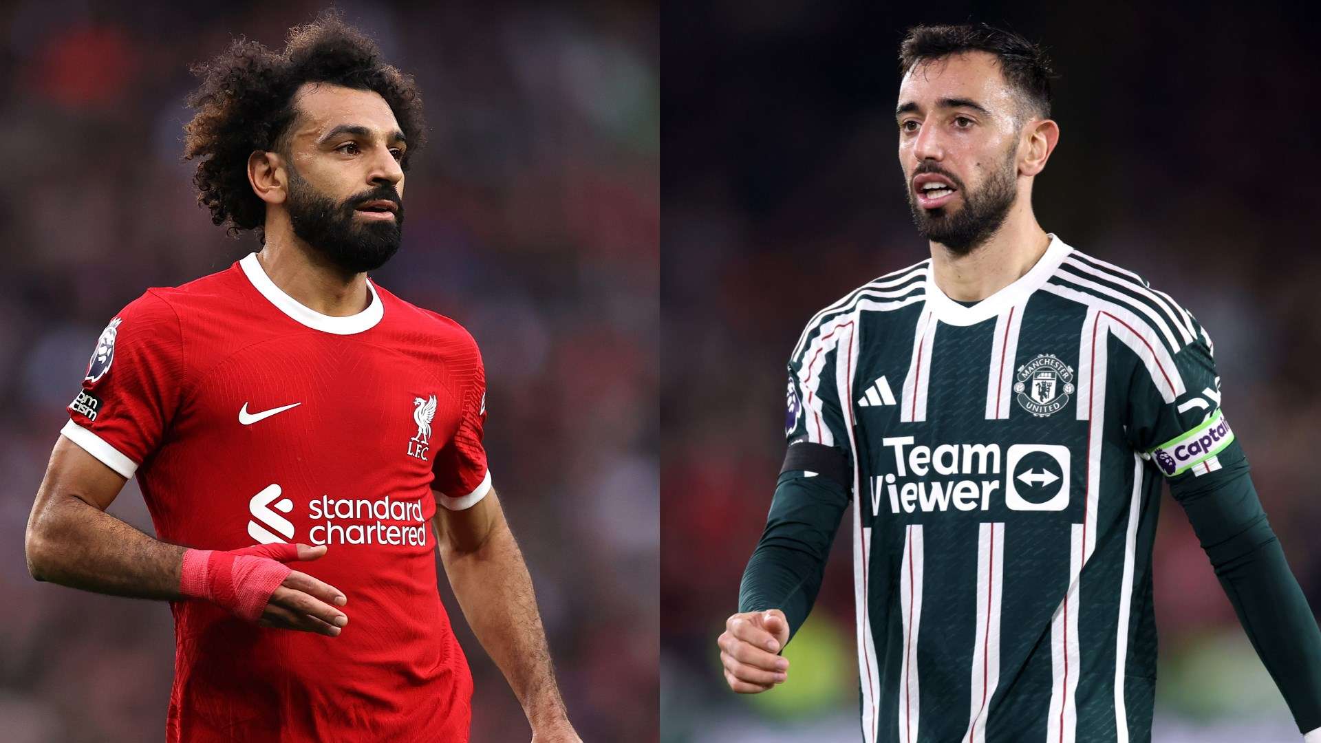 Mohamed Salah Bruno Fernandes Liverpool Man Utd