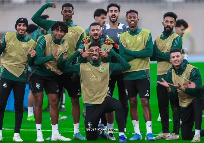 المنتخب السعودي يختتم تحضيراته للقاء البحرين