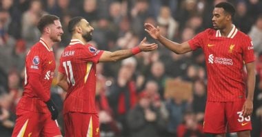 محمد صلاح يسجل فى فوز ليفربول على ليستر سيتي 3 - 1 بالدوري الإنجليزي.. فيديو