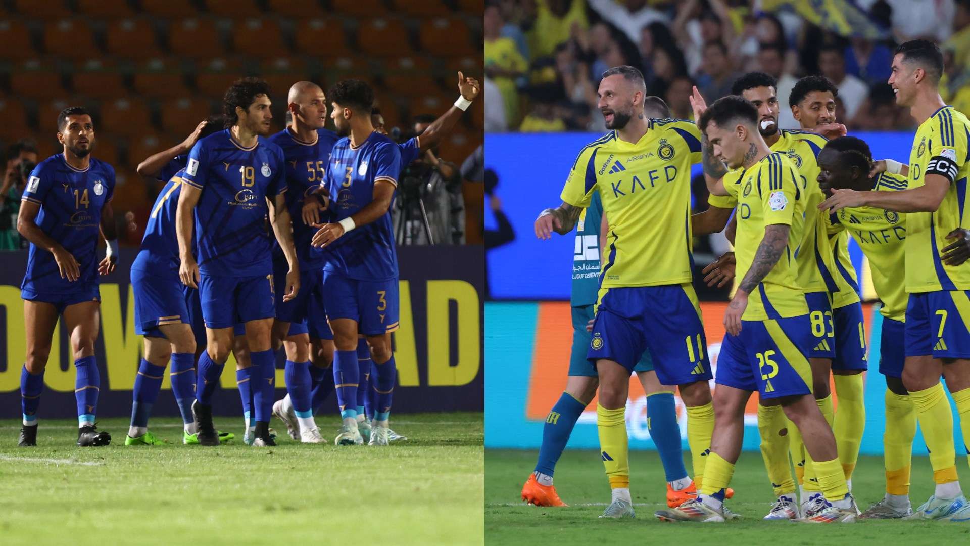 صور : احتفال رونالدو في تدريبات النصر قبل الكلاسيكو 